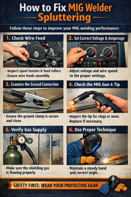 How to Fix MIG Welder Spluttering