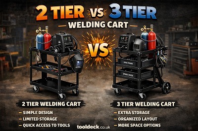 2 Tier vs 3 Tier Welding Cart
