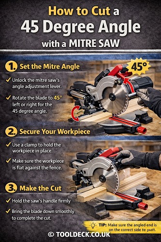 How to Cut a 45 Degree Angle with a Mitre Saw