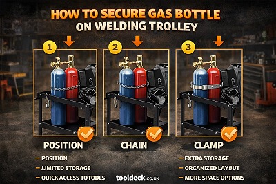 How to Secure Gas Bottle on Welding Trolley