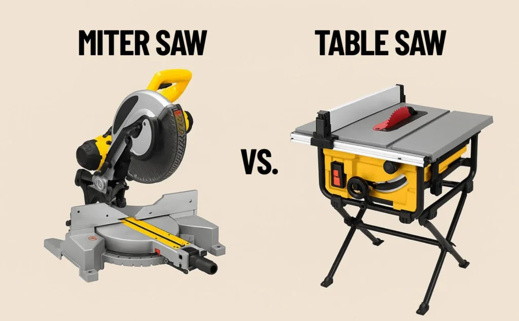 Mitre Saw vs Table Saw Key Differences Explained in Detail