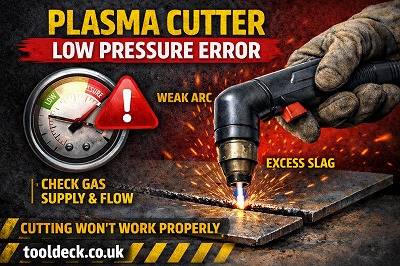 Plasma Cutter Low Pressure Error