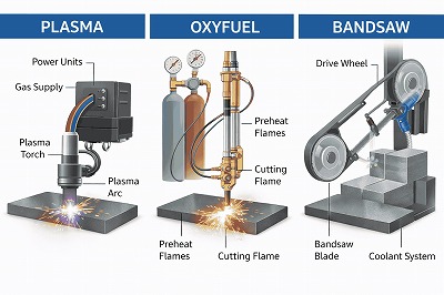 Plasma Cutter vs Bandsaw Metal – Key Differences
