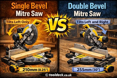 Single Bevel vs Double Bevel Mitre Saw