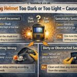 Welding Helmet Too Dark or Too Light – Causes & Fix